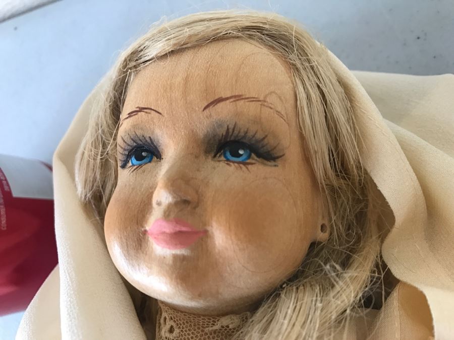 Francesco Rispoli Hand Carved And Hand Painted Wooden Doll Rome Italy [Photo 5]