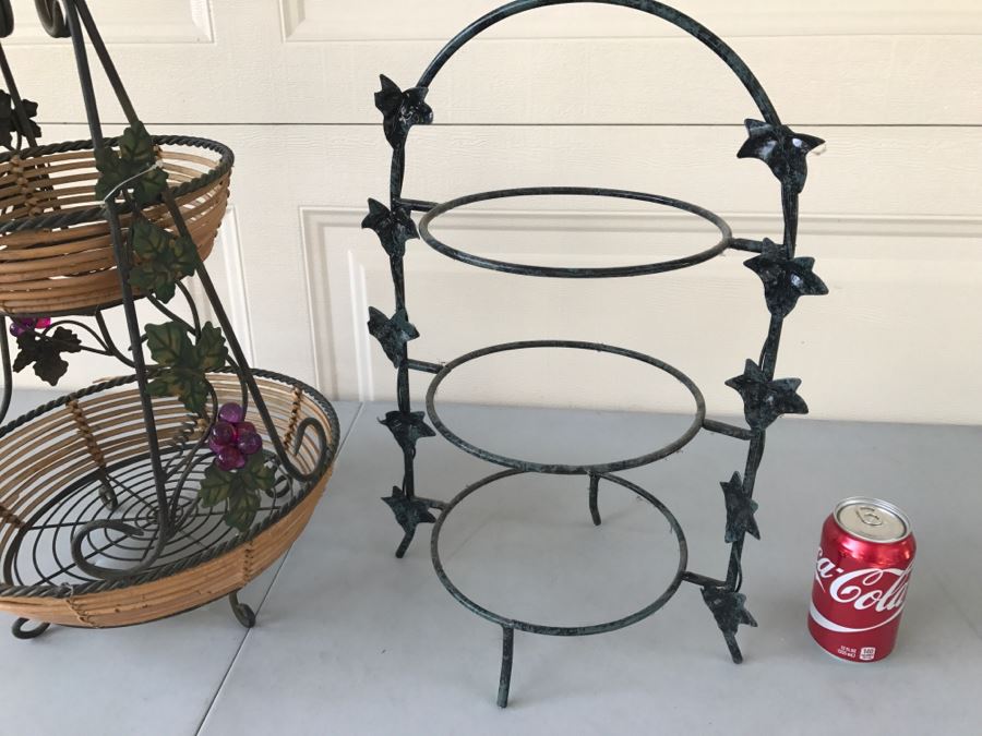 Pair Of Metal Kitchen Tiered Stands [Photo 5]