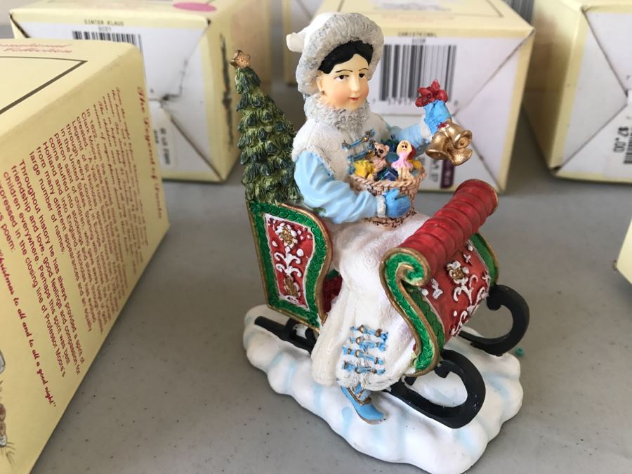 Set Of 13 The International Santa Claus Collection Decorations In Boxes [Photo 2]