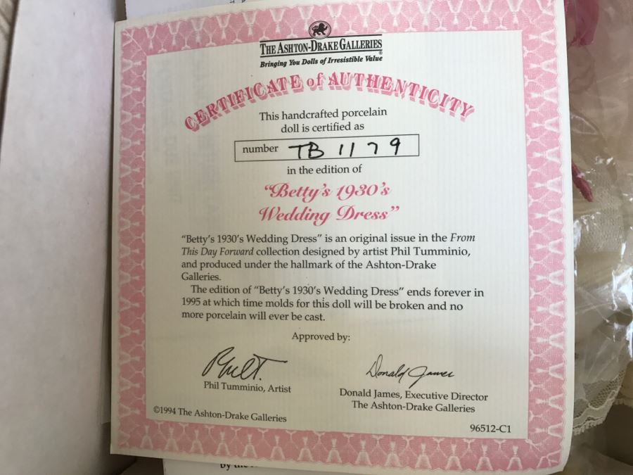 Set Of 5 The Ashton-Drake Galleries Dolls In Original Boxes [Photo 15]