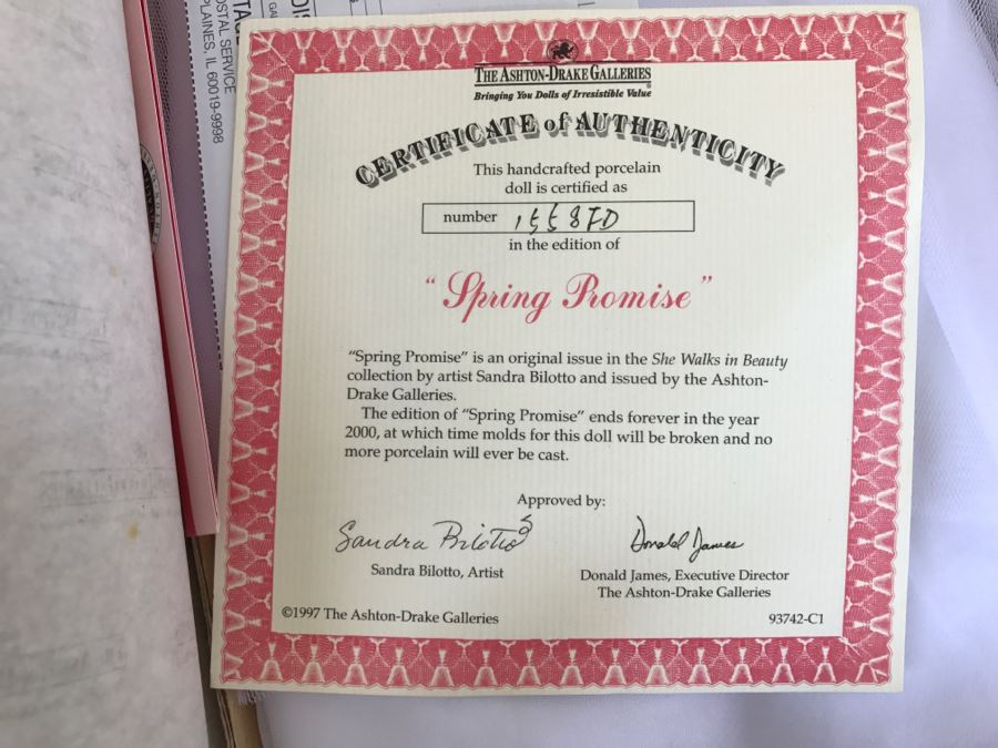 Set Of 5 The Ashton-Drake Galleries Dolls In Original Boxes [Photo 12]