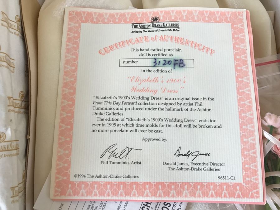 Set Of 5 The Ashton-Drake Galleries Dolls In Original Boxes [Photo 9]