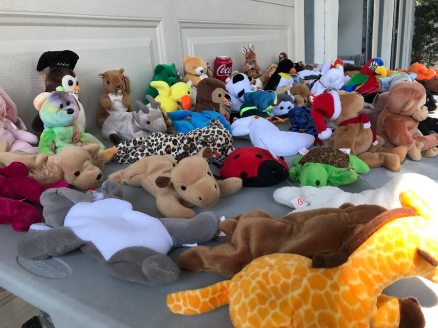 Huge Collection Of Ty Beanie Baby Dolls