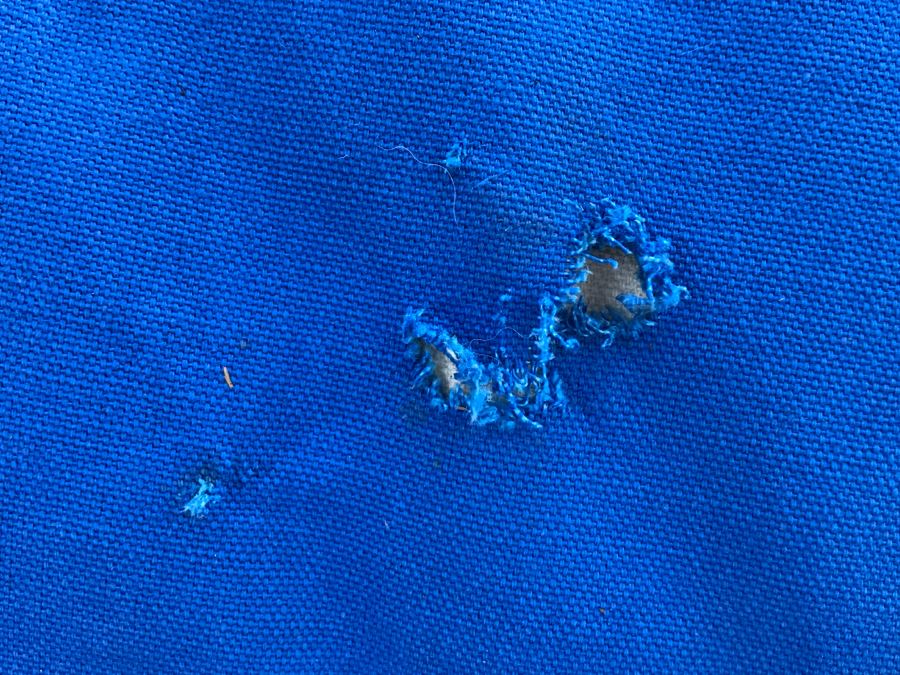 Blue Lotus Yoga Thai Massage Mat - Note Small Tear In Canvas That Needs Patching [Photo 3]