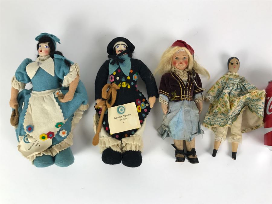 Collection Of Vintage International Dolls