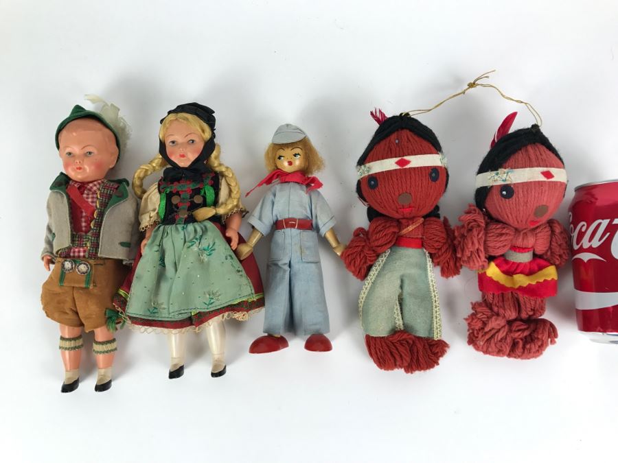 Collection Of Vintage International Dolls