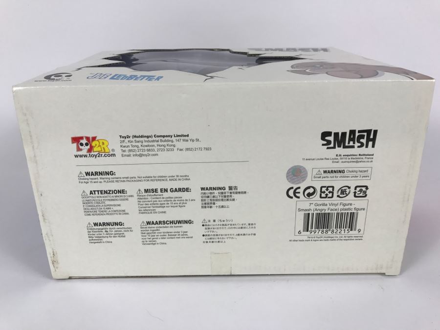 Joe Ledbetter Toy2r Smash 7' Gorilla Vinyl Figure (Angry Face) New In Box [Photo 13]