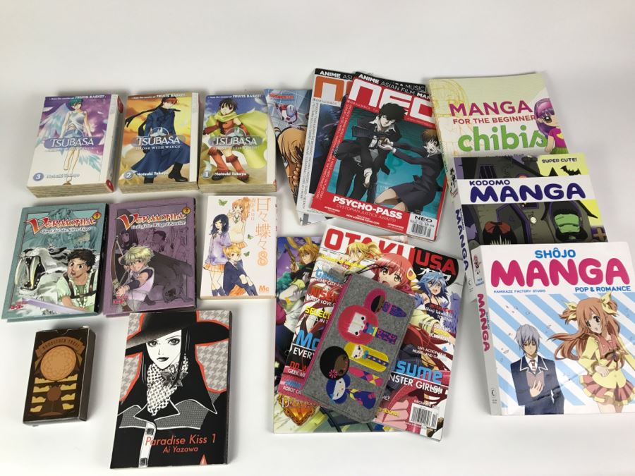 Collection Of Japanese Graphic Novels + MANGA Books And Magazines