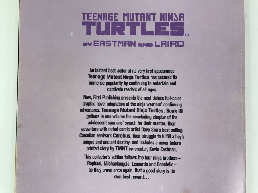 Teenage Mutant Ninja Turtles Book III First Graphic Novel Third Printing [Photo 9]