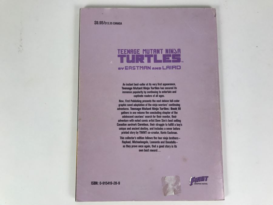 Teenage Mutant Ninja Turtles Book III First Graphic Novel Third Printing [Photo 8]