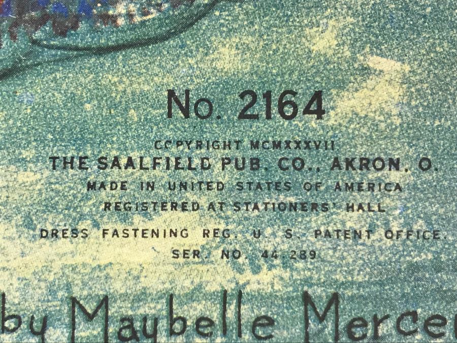 Vintage 1937 Paper Dolls Dresses Worn By The First Ladies Of The White House No. 2164 By Maybelle Mercer Saalfield Pub Co (2 Paper Dolls On Back Missing) [Photo 3]