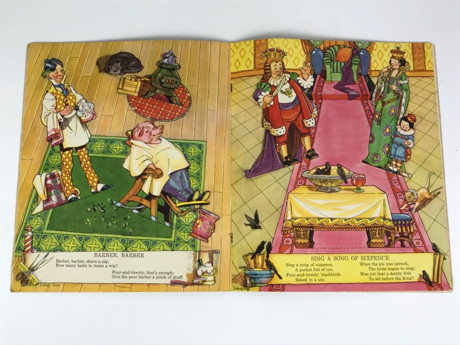 Vintage 1934 Stand-ups Of Mother Goose Sidney Sage No. 2099 Saalfield Publishing Co Paper Dolls [Photo 12]