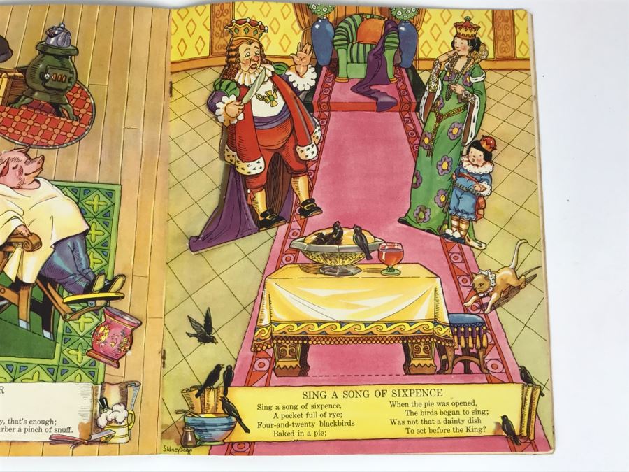 Vintage 1934 Stand-ups Of Mother Goose Sidney Sage No. 2099 Saalfield Publishing Co Paper Dolls [Photo 14]