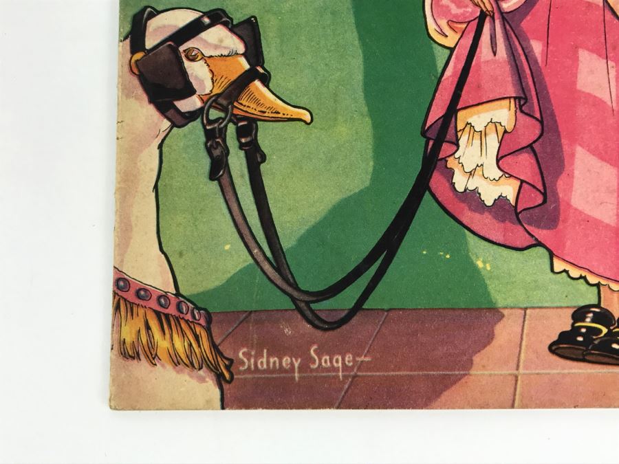 Vintage 1934 Stand-ups Of Mother Goose Sidney Sage No. 2099 Saalfield Publishing Co Paper Dolls [Photo 3]