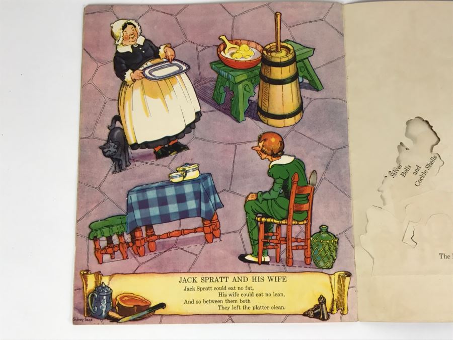 Vintage 1934 Stand-ups Of Mother Goose Sidney Sage No. 2099 Saalfield Publishing Co Paper Dolls [Photo 15]