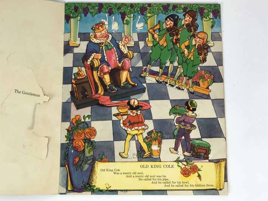 Vintage 1934 Stand-ups Of Mother Goose Sidney Sage No. 2099 Saalfield Publishing Co Paper Dolls [Photo 11]