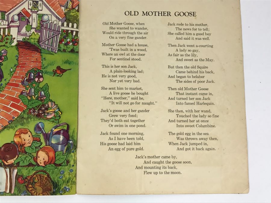 Vintage 1934 Stand-ups Of Mother Goose Sidney Sage No. 2099 Saalfield Publishing Co Paper Dolls [Photo 17]