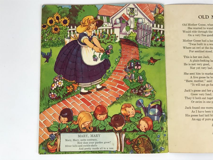 Vintage 1934 Stand-ups Of Mother Goose Sidney Sage No. 2099 Saalfield Publishing Co Paper Dolls [Photo 16]