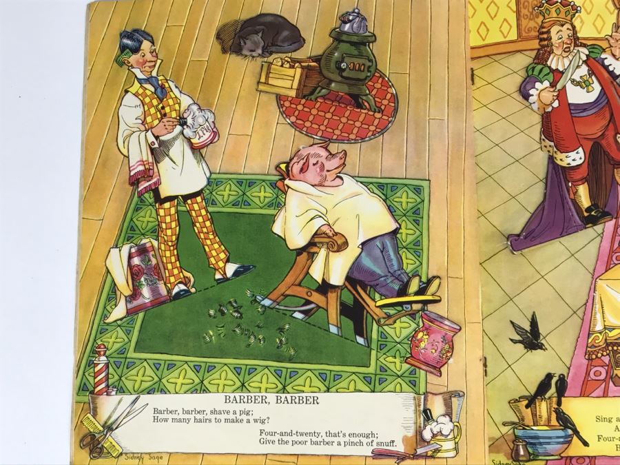 Vintage 1934 Stand-ups Of Mother Goose Sidney Sage No. 2099 Saalfield Publishing Co Paper Dolls [Photo 13]
