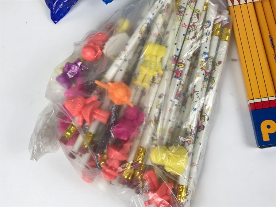 Vintage School Supplies: Giant Erasers, Pencils, Racing Car Erasers, Japanese Pencils, Shrinky Dinks Permanent [Photo 11]