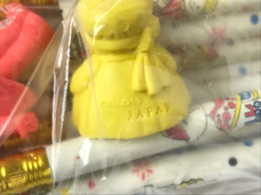 Vintage School Supplies: Giant Erasers, Pencils, Racing Car Erasers, Japanese Pencils, Shrinky Dinks Permanent [Photo 9]