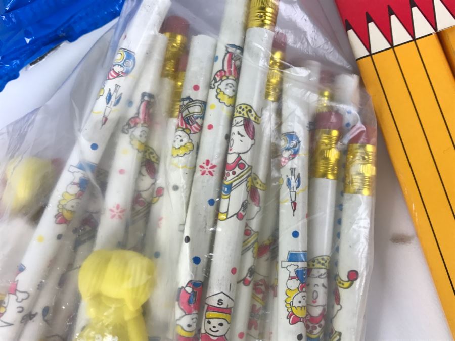 Vintage School Supplies: Giant Erasers, Pencils, Racing Car Erasers, Japanese Pencils, Shrinky Dinks Permanent [Photo 12]