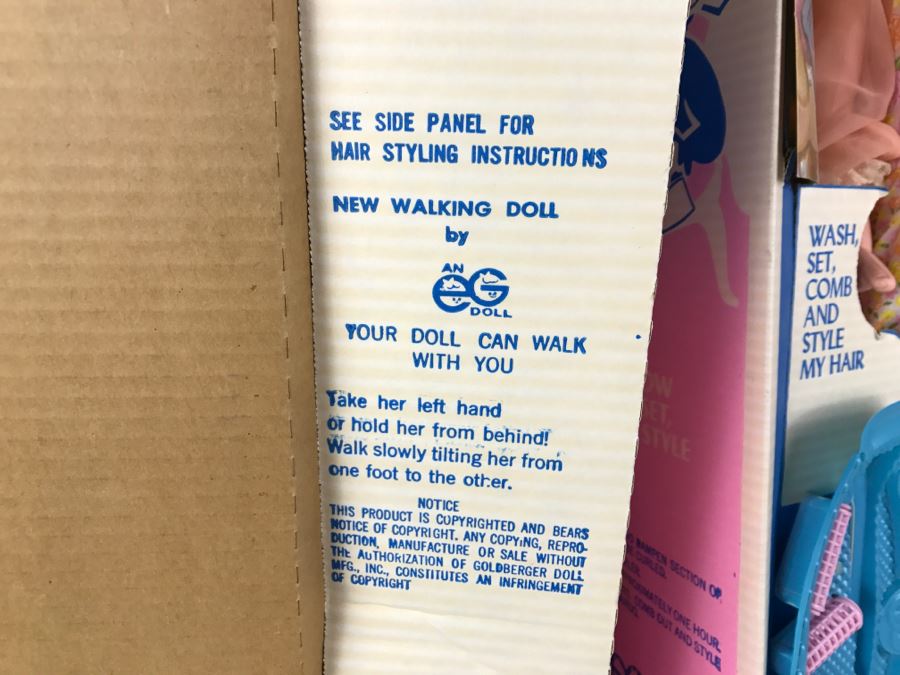 Pair Of Tall Walking Annette Dolls With Original Boxes Incomplete EG Doll [Photo 9]