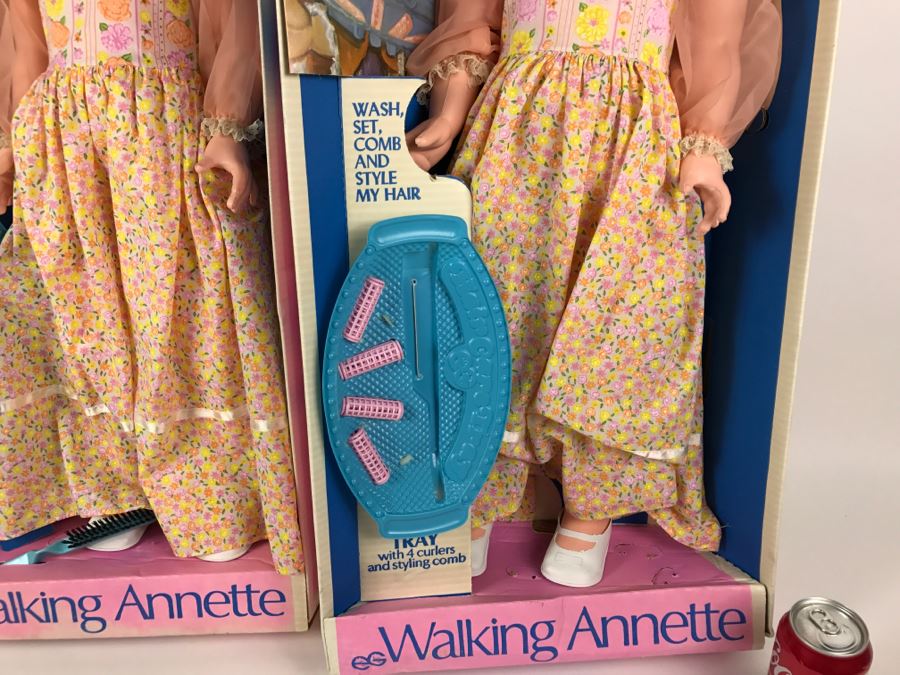 Pair Of Tall Walking Annette Dolls With Original Boxes Incomplete EG Doll [Photo 5]