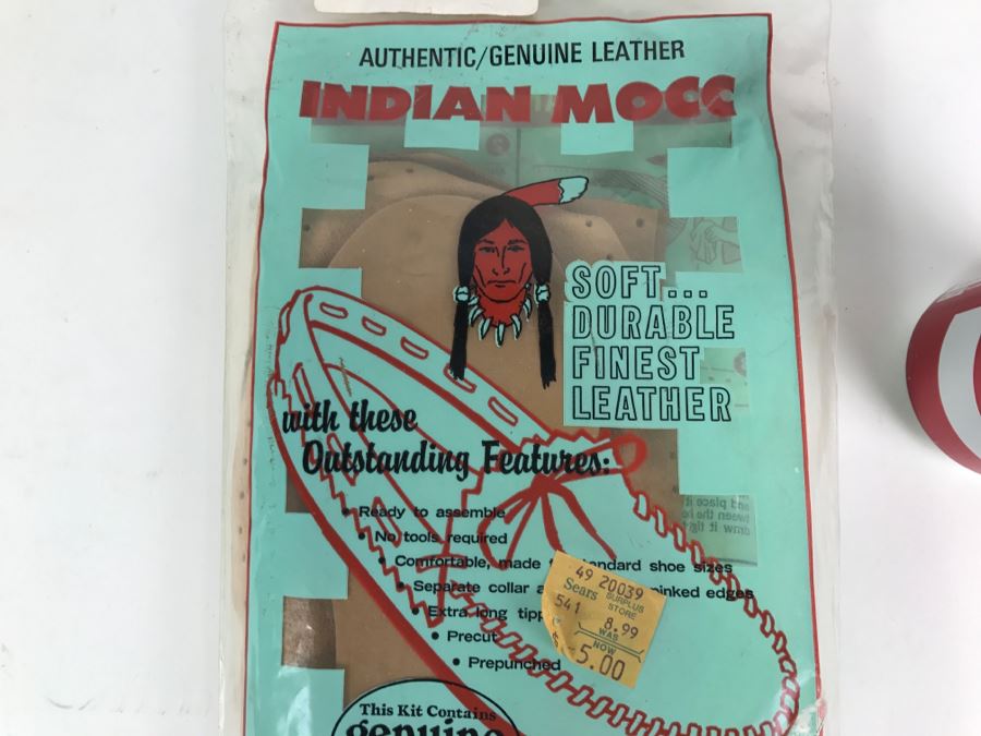 New Authentic Genuine Leather Indian Mocc Kit Arrow [Photo 4]