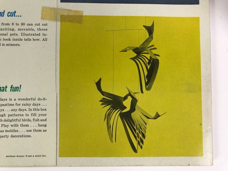 Vintage Kid's Arts & Crafts 'Paper Plays' Set New In Box Paul Lobel [Photo 8]