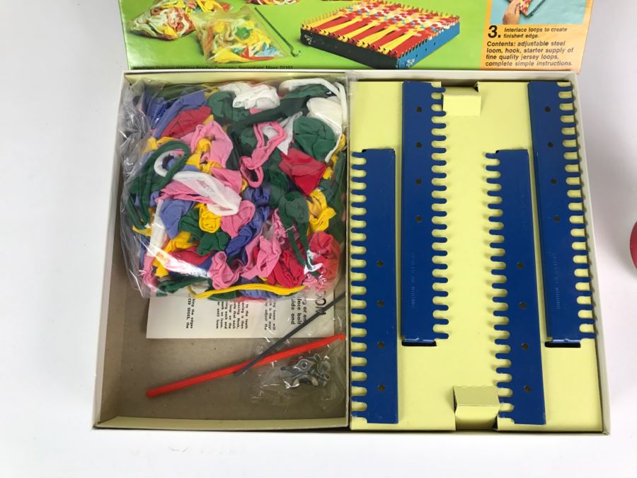 Vintage Kid's Weaving Loom Set New In Box Crafts By Whiting [Photo 5]