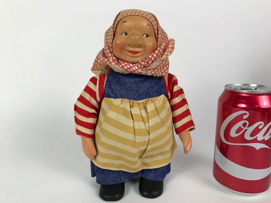 Vintage Ronnaug Petterssen Simoa Dukkene Norway Doll Handmade Plastic With Original Tags
