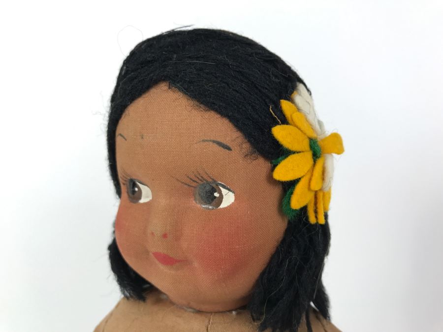Vintage Hawaiian Cloth Hula Girl Doll [Photo 4]