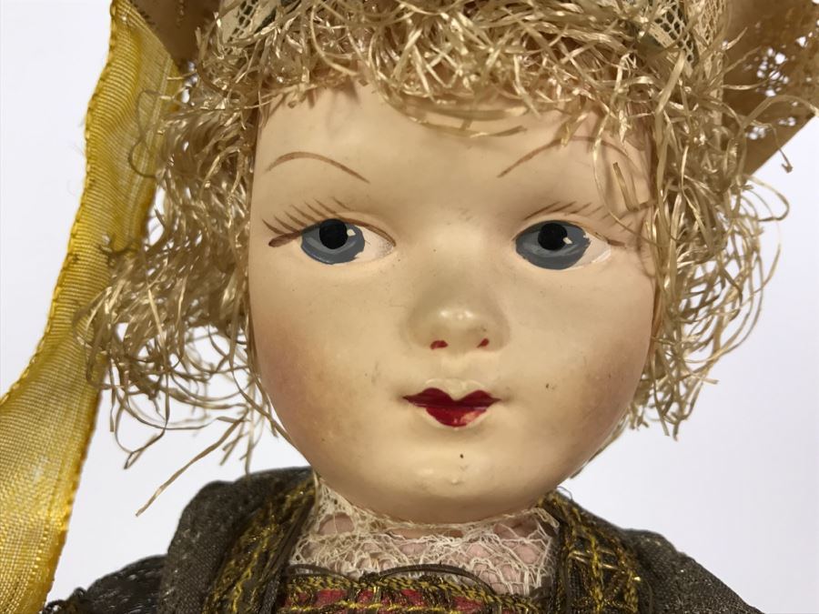 vintage doll with 3 faces