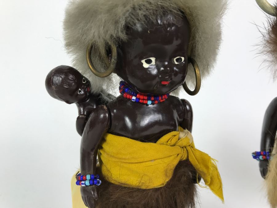 Pair Of Vintage Black Dolls [Photo 3]