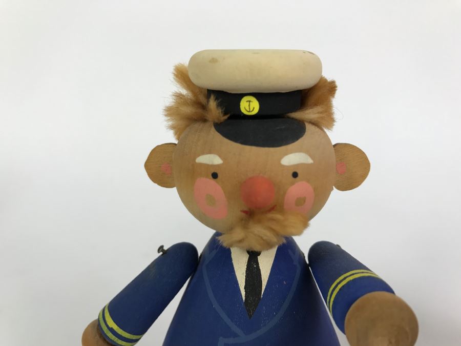 Vintage Wooden Sailor Doll From Sweden [Photo 4]