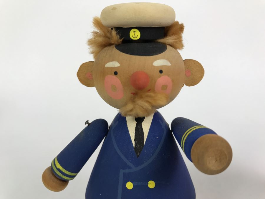 Vintage Wooden Sailor Doll From Sweden [Photo 3]