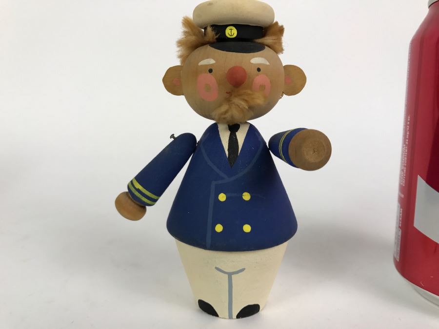 Vintage Wooden Sailor Doll From Sweden [Photo 2]