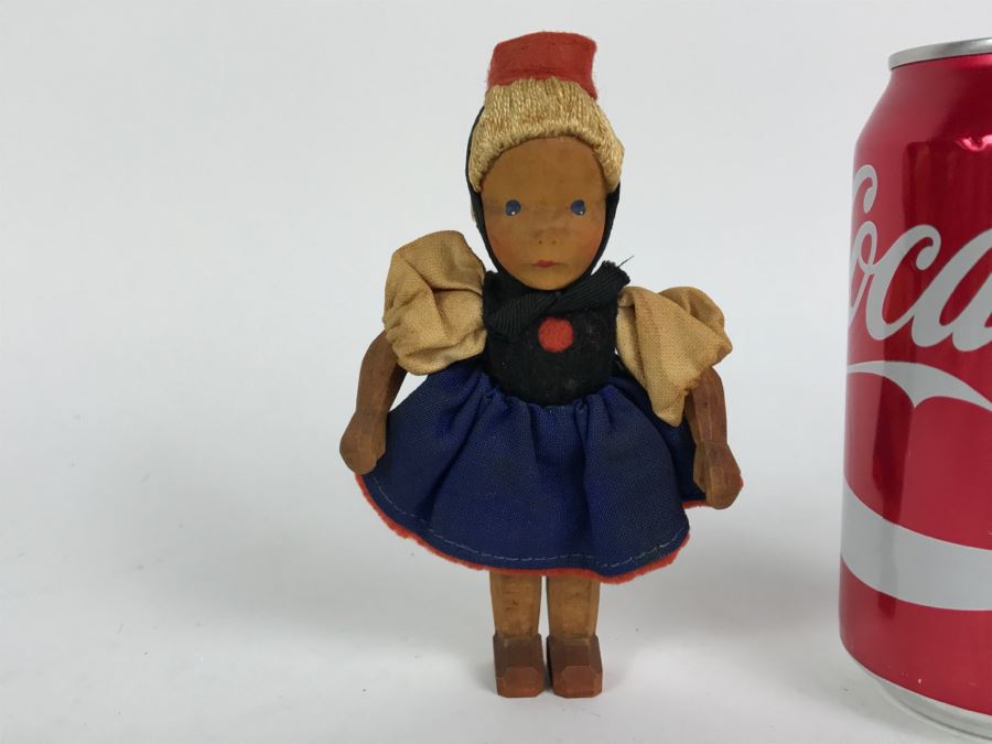 Vintage Carved Wood Doll [Photo 1]