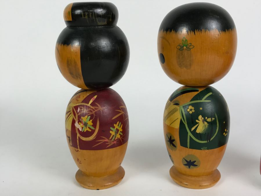 Vintage Japanese Kokeshi Wooden Dolls [Photo 7]