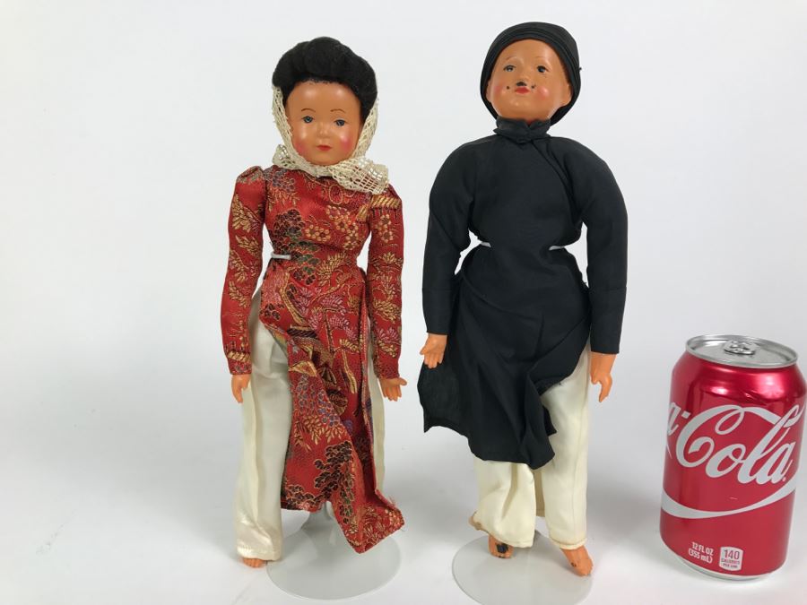 Pair Of Vintage International Dolls