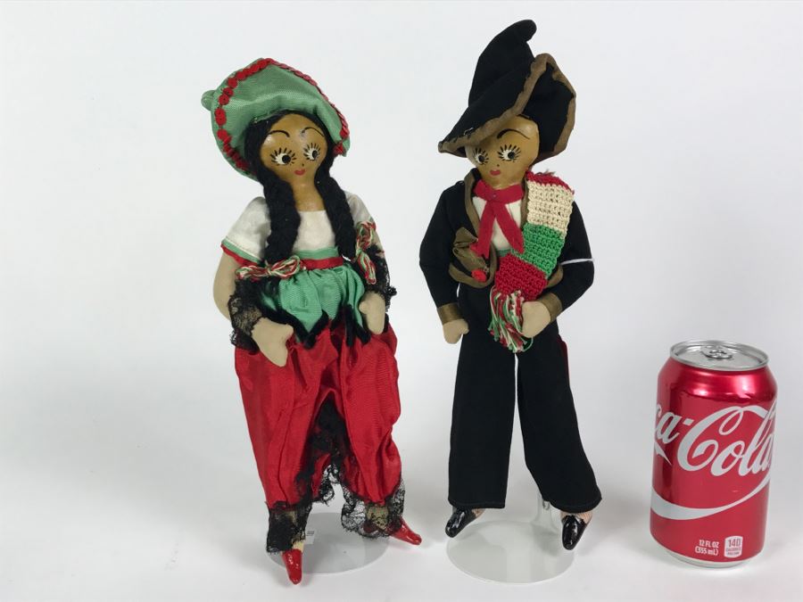 Pair Of Vintage Havana Cuba Dolls