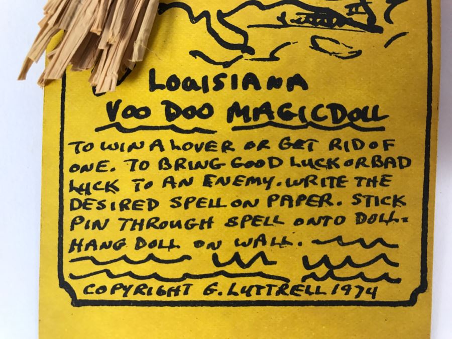Vintage 1974 Louisiana Voo Doo Magic Doll G. Luttrell [Photo 4]