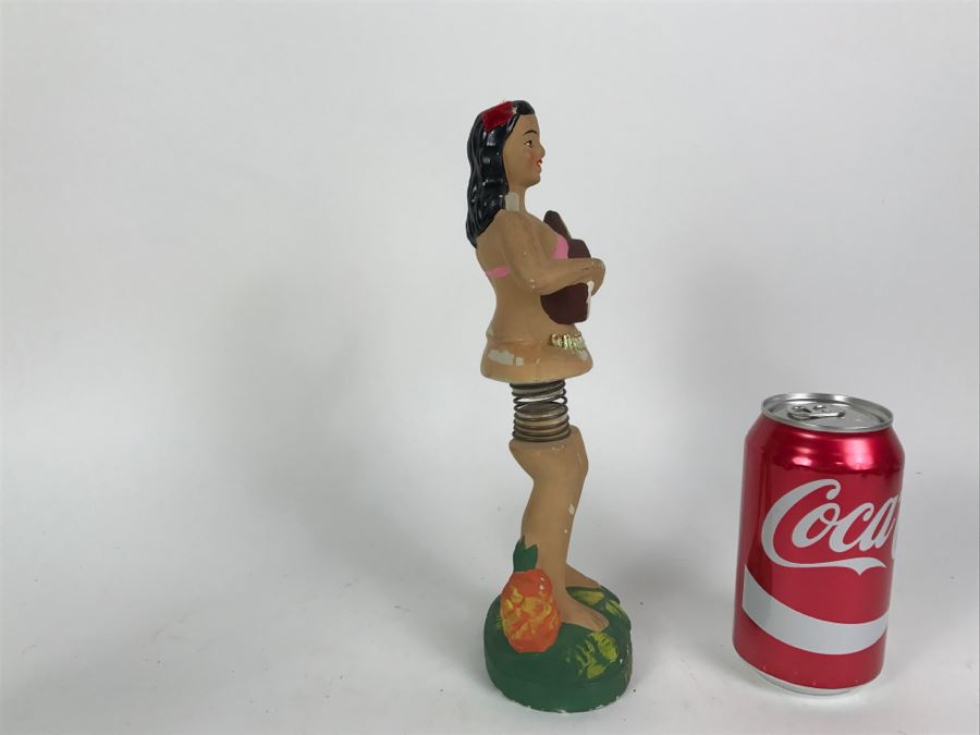 Vintage Hawaiian Bobble Hula Girl Doll Missing Grass Skirt [Photo 5]