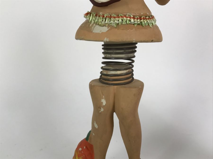 Vintage Hawaiian Bobble Hula Girl Doll Missing Grass Skirt [Photo 3]