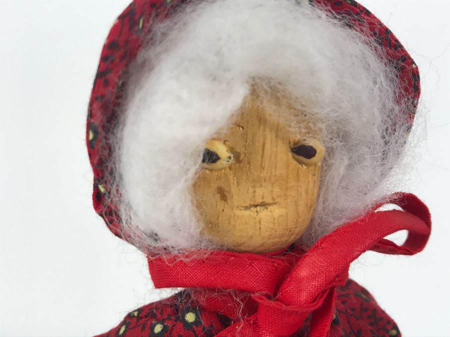 Pair of Holston Mountain Arts And Crafts Co-Operative Dolls Virginia Wooden Dolls By Lala Farmer [Photo 4]