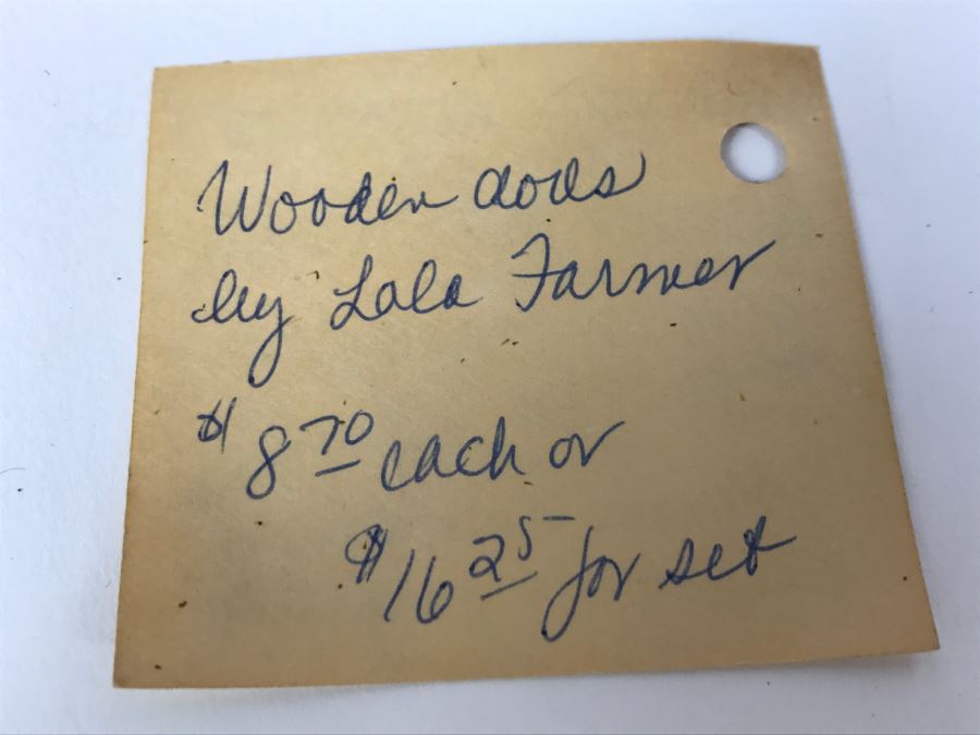 Pair of Holston Mountain Arts And Crafts Co-Operative Dolls Virginia Wooden Dolls By Lala Farmer [Photo 10]