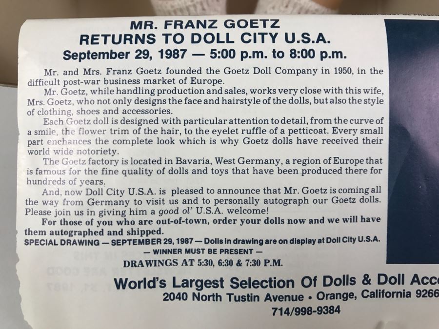 Gotz German Doll New In Box [Photo 15]