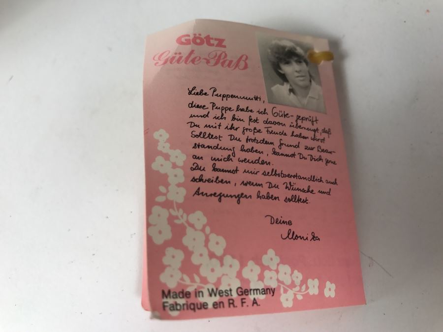 Gotz German Doll New In Box [Photo 11]