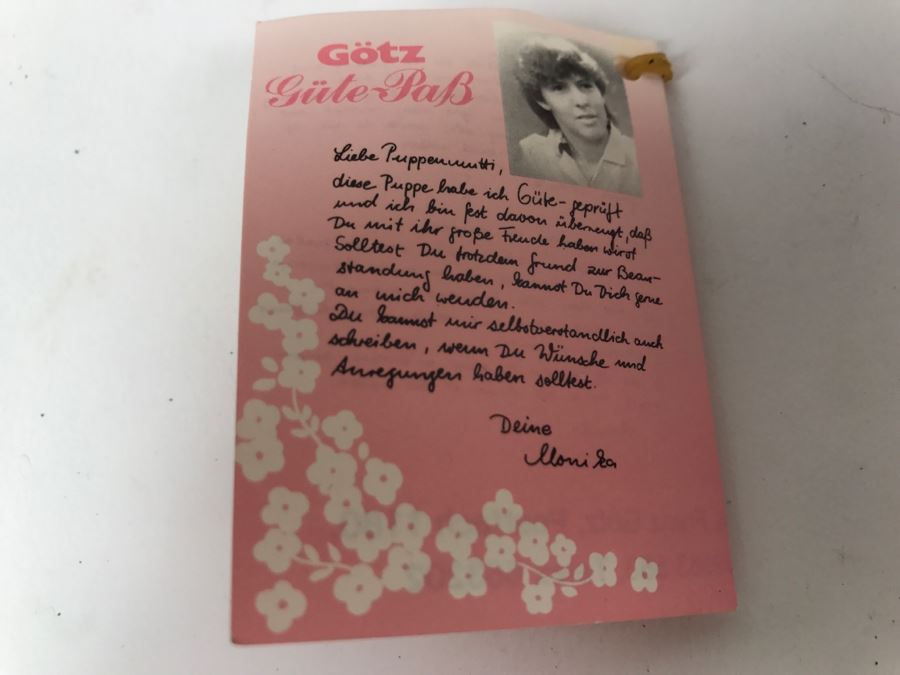 Gotz German Doll New In Box [Photo 13]